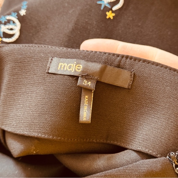 Maje Horsehoe Star Embroidered Mini Skirt - Picture 7 of 7